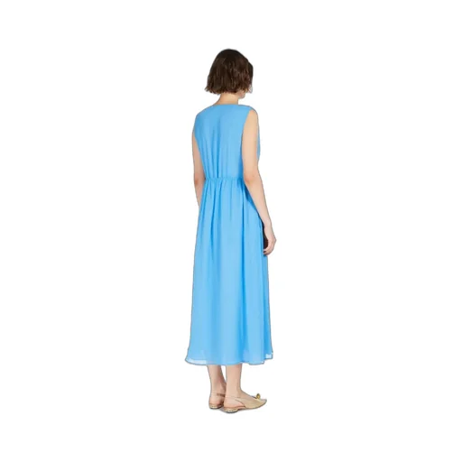 Sleeveless Crepe Dress