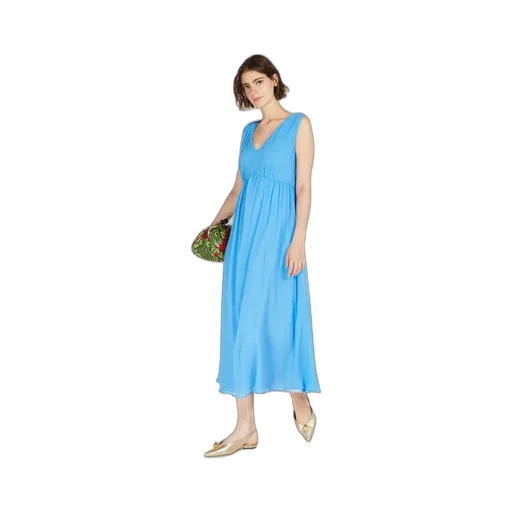 Sleeveless Crepe Dress