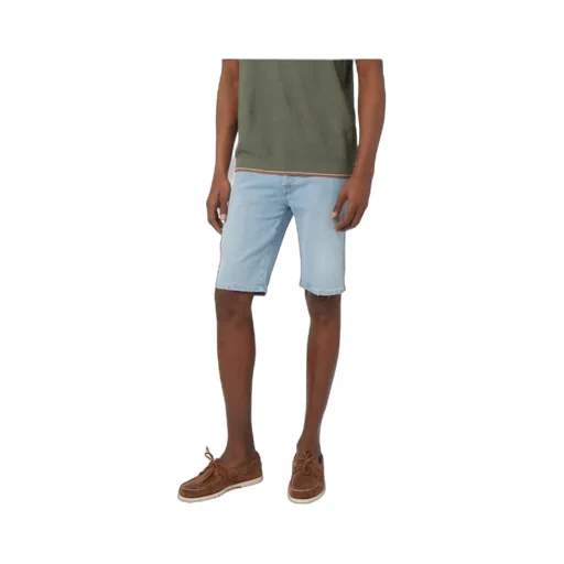Belt-Loop Denim Shorts