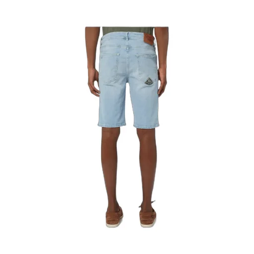 Belt-Loop Denim Shorts