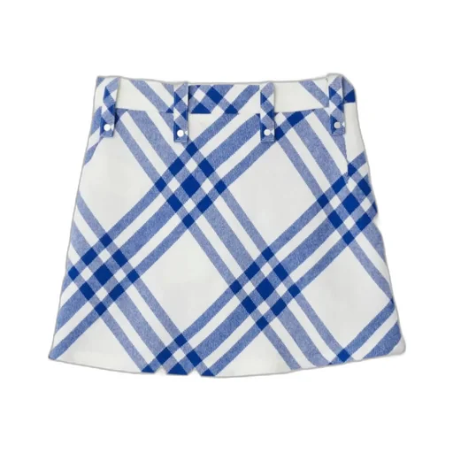 Burberry Checked Pleated Mini Skirt