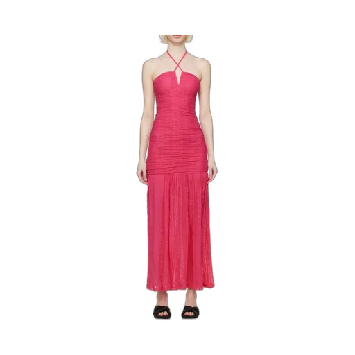 Stretch Lace Halter Neck Dress