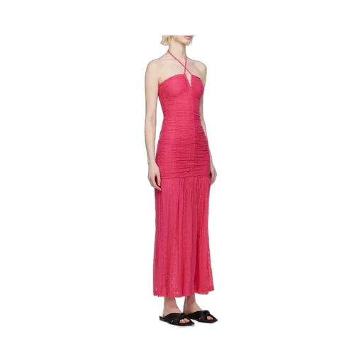 Stretch Lace Halter Neck Dress