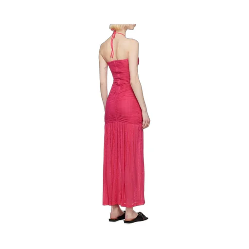 Stretch Lace Halter Neck Dress