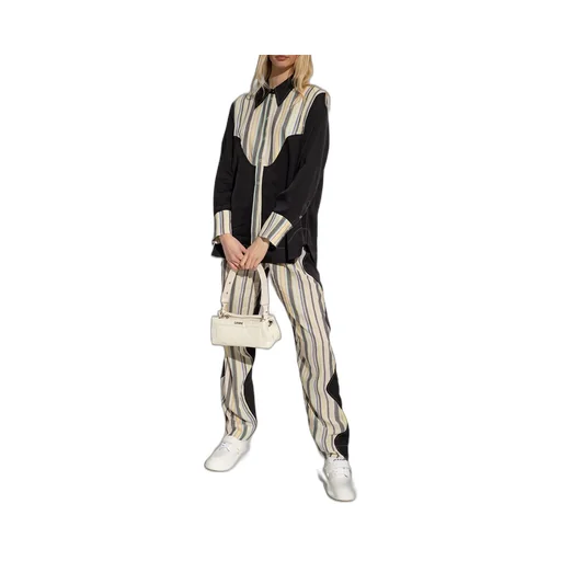 Ganni Logo Embossed Touch Strap Sneakers