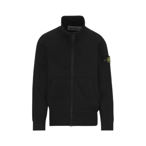 Compass-Patch Zip-Up Sweatshirt