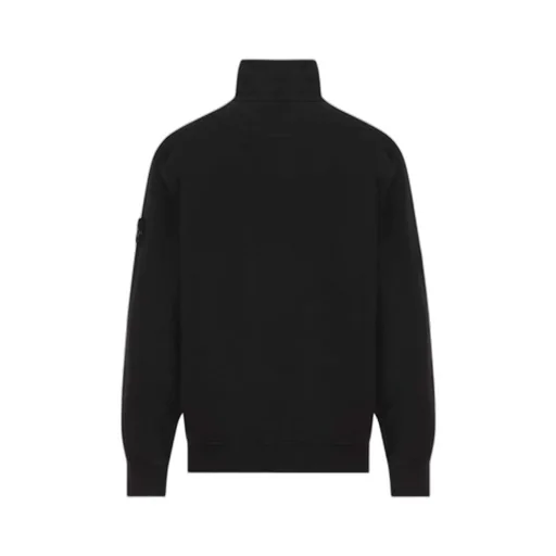 Compass-Patch Zip-Up Sweatshirt