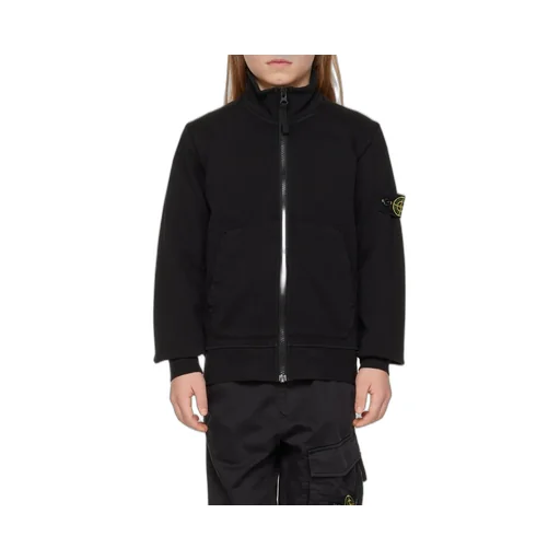Compass-Patch Zip-Up Sweatshirt