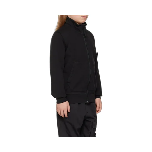 Compass-Patch Zip-Up Sweatshirt