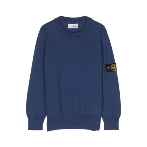 Stone Island Junior Logo-Patch Long-Sleeved Sweatshirt