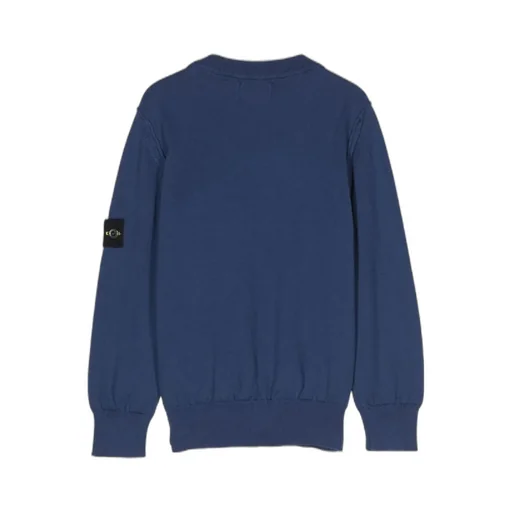 Stone Island Junior Logo-Patch Long-Sleeved Sweatshirt