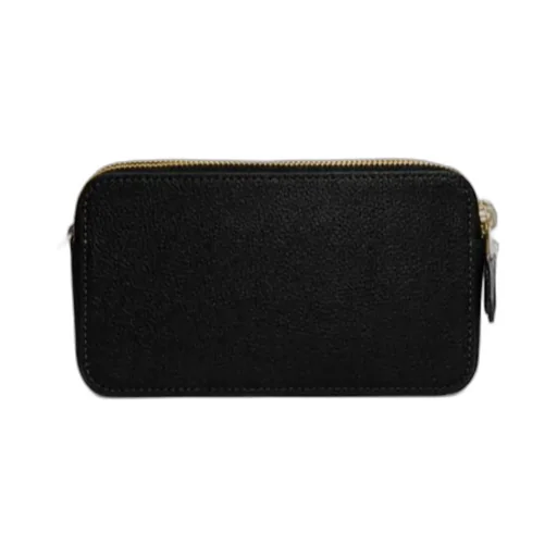 Logo Zipper Shoulder Bag
