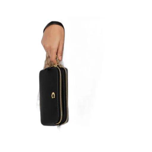 Logo Zipper Shoulder Bag