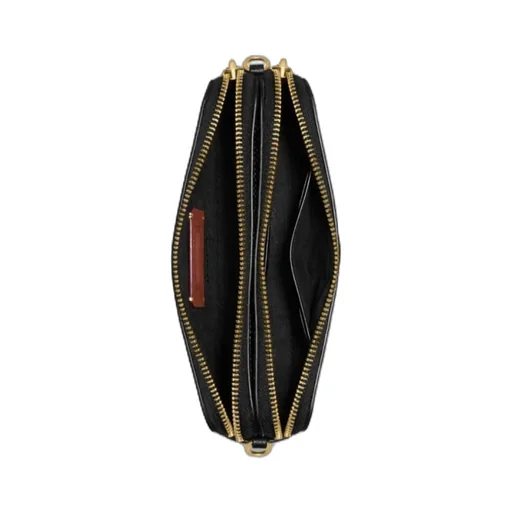 Logo Zipper Shoulder Bag