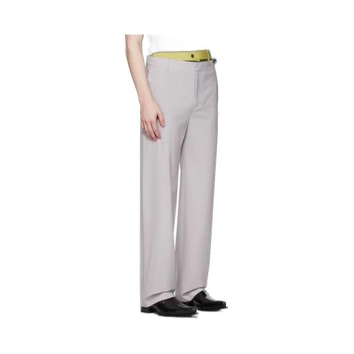 Multi Waistband Wide-Leg Trousers