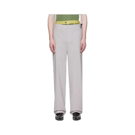 Multi Waistband Wide-Leg Trousers