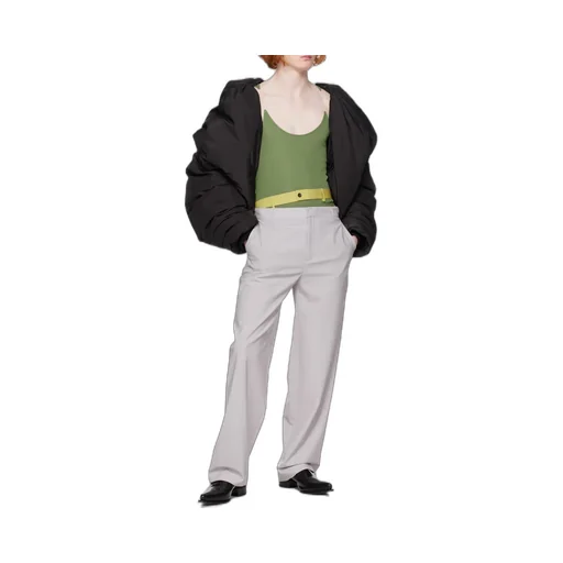 Multi Waistband Wide-Leg Trousers
