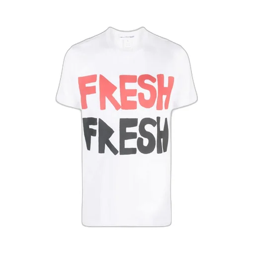 Slogan-Print Cotton T-Shirt Fresh