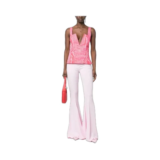 Stretch-Jersey Flared Trousers