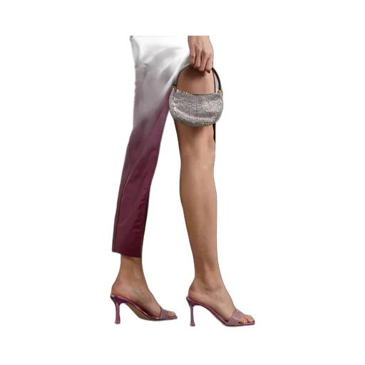 Metallic High-Heeled Sandals