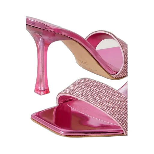 Metallic High-Heeled Sandals