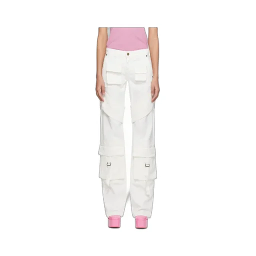 Casual Pants With Waist Loops And Pockets