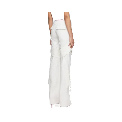 Casual Pants With Waist Loops And Pockets