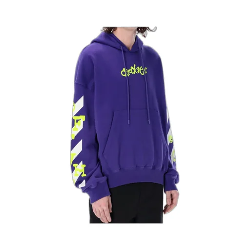 Off-White Logo Printed Drawstring Hoodie