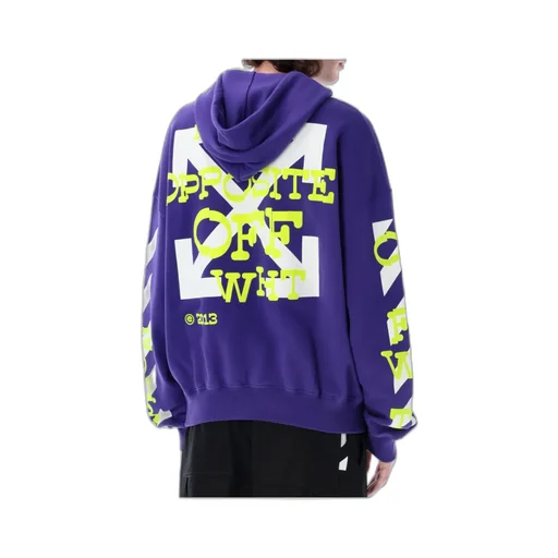 Off-White Logo Printed Drawstring Hoodie