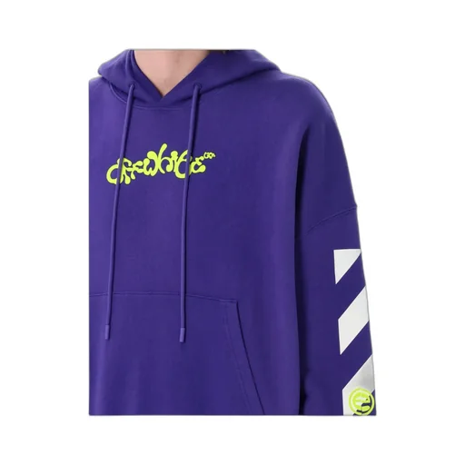 Off-White Logo Printed Drawstring Hoodie