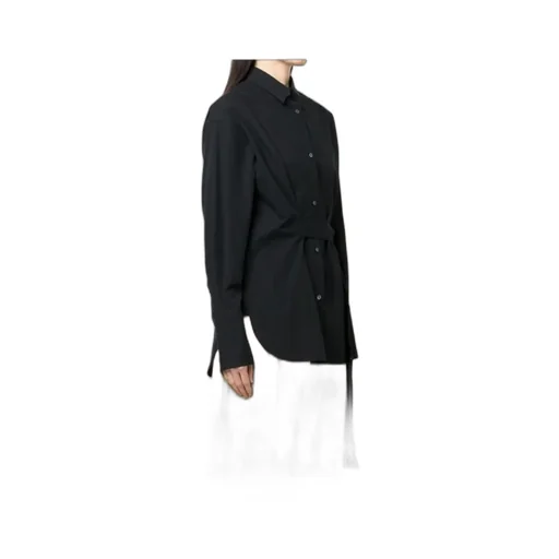 Single-Breasted Long-Sleeved Shirt