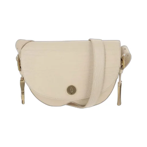 Burberry Granulated Foldover-Top Shoulder Bag
