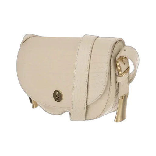 Burberry Granulated Foldover-Top Shoulder Bag