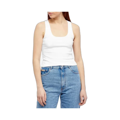 Sleeveless Jersey-Knit Top
