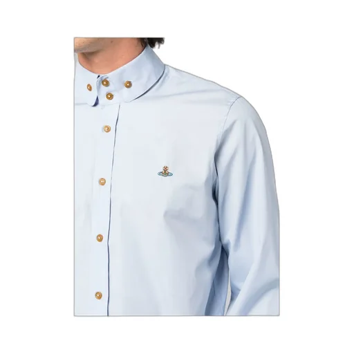 Vivienne Westwood Orb Embroidered Long-Sleeved Shirt