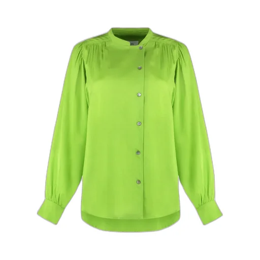 Gathered-Detail Off-Centre Blouse
