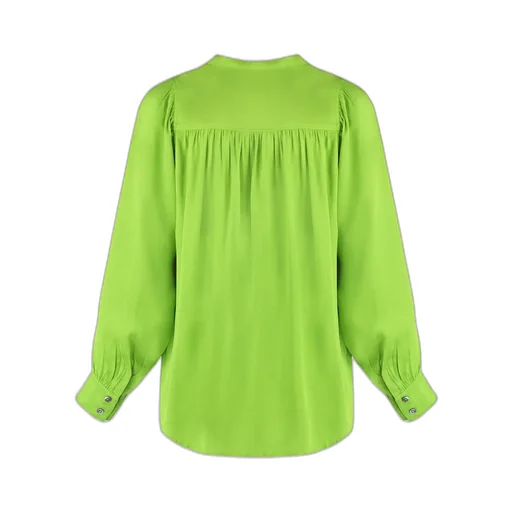 Gathered-Detail Off-Centre Blouse
