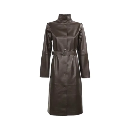 High-Necked Long-Sleeved Coat