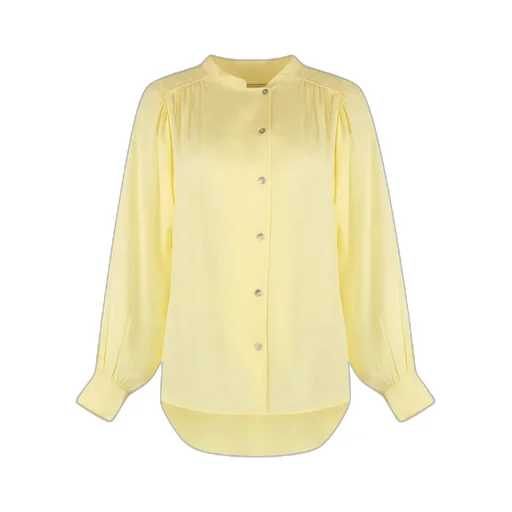 Gathered-Detail Off-Centre Blouse
