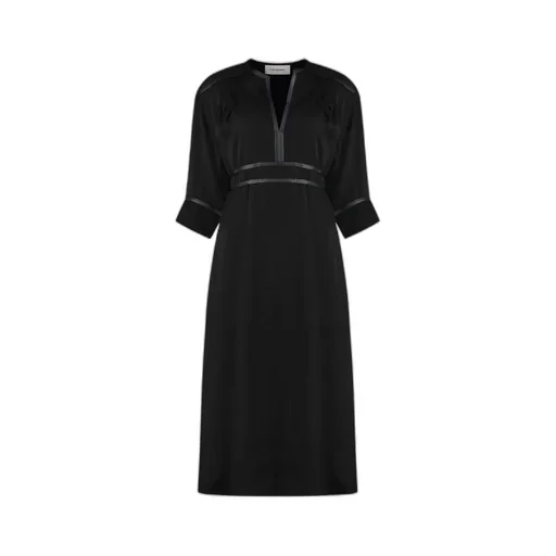 Crepe Midi Dress