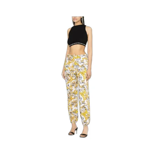 Logo-Print Cropped Tank Top