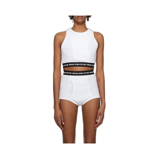 Logo-Print Cropped Tank Top