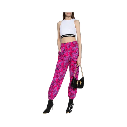 Logo-Print Cropped Tank Top