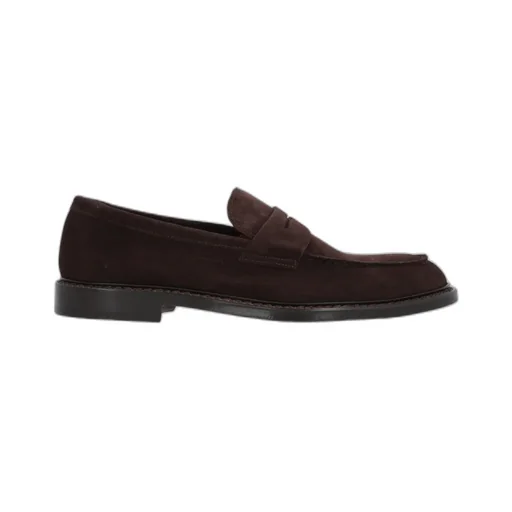 Doucal's Round Toe Slip-On Loafers