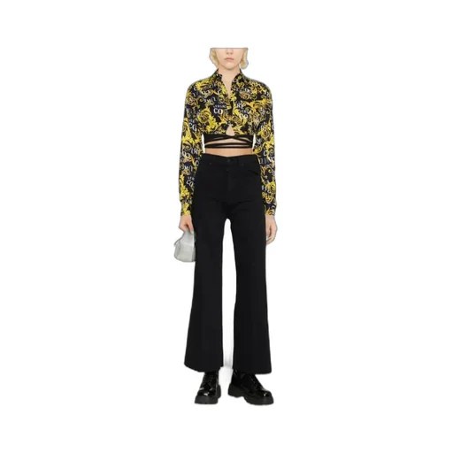 Cropped Logo-Print Shirt