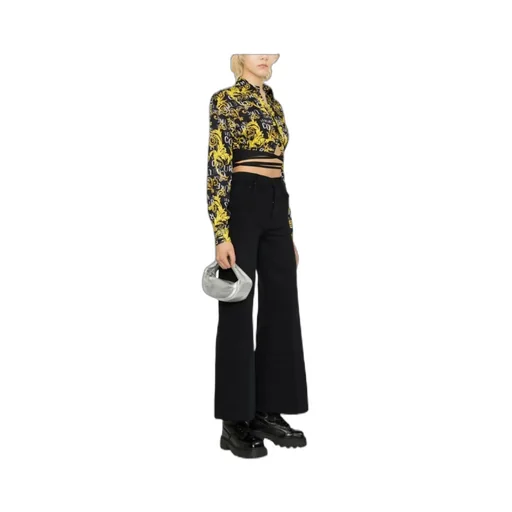 Cropped Logo-Print Shirt