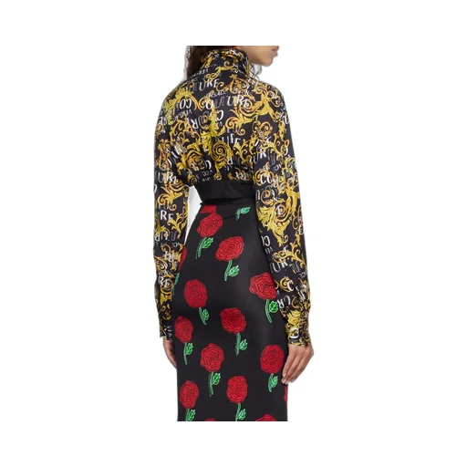 Cropped Logo-Print Shirt