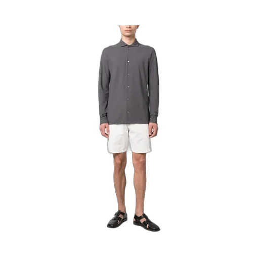 Zanone Buttoned Long-Sleeved Shirt