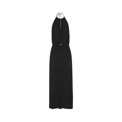 Organzine Halter Midi-Dress