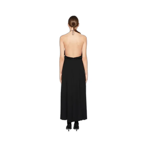 Organzine Halter Midi-Dress